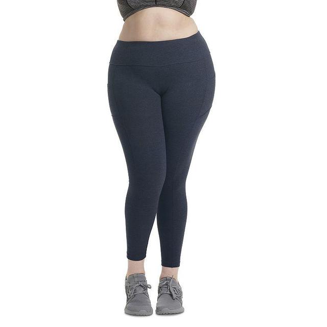 Plus Size Spalding Essential Pocket High-Waisted Leggings, Womens Blue Blazer Product Image