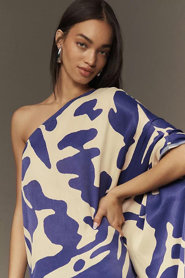 Diarrablue Satu Printed Long-Sleeve One-Shoulder Maxi Dress Product Image