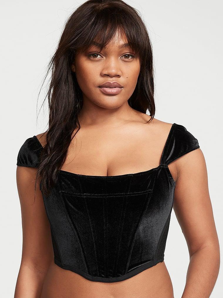 Velvet Corset Top Product Image