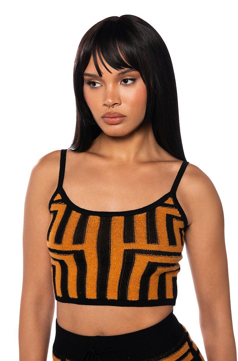 SAVANNAH MINI ORANGE CROP TOP Product Image