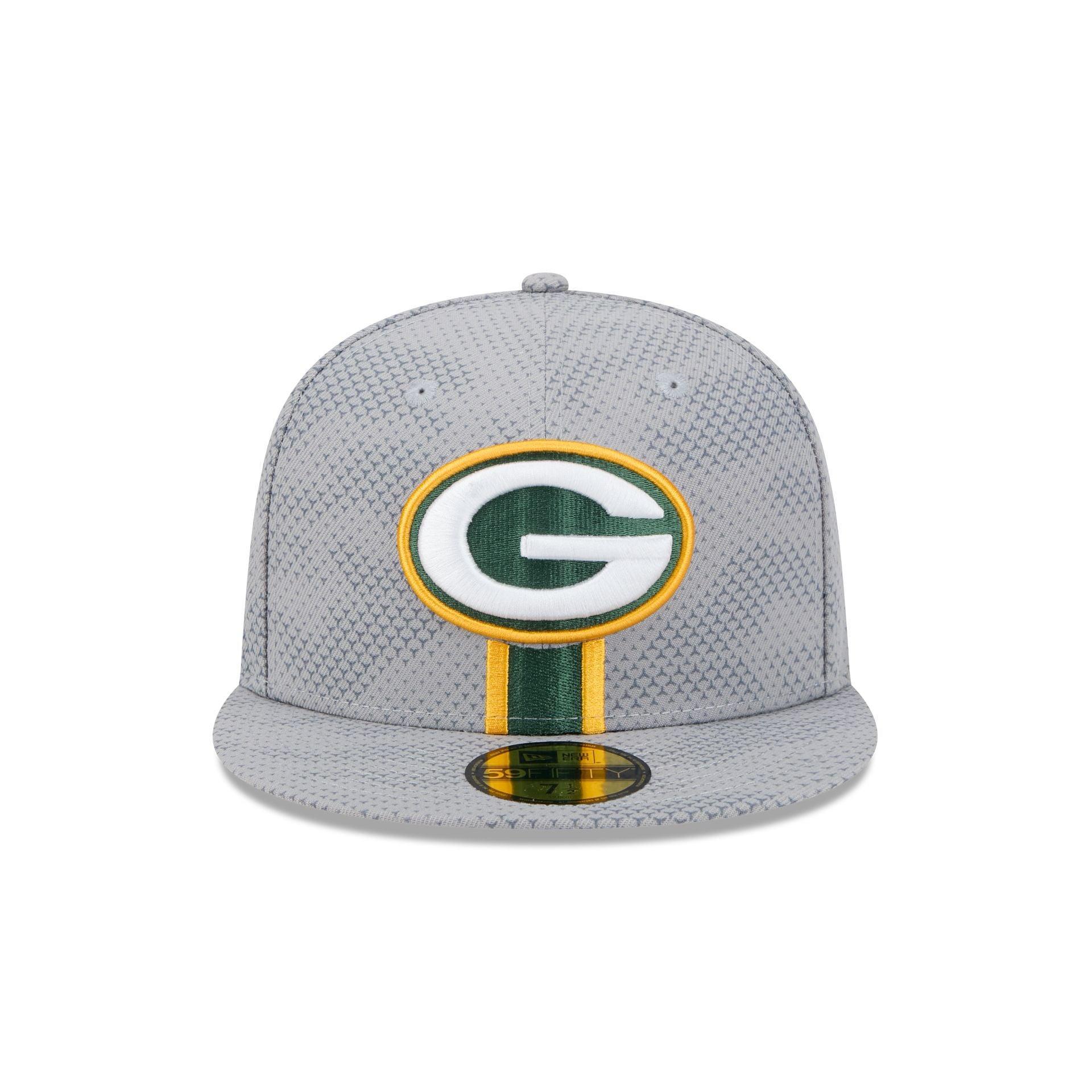 Green Bay Packers 2024 Sideline Gray 59FIFTY Fitted Hat Male Product Image