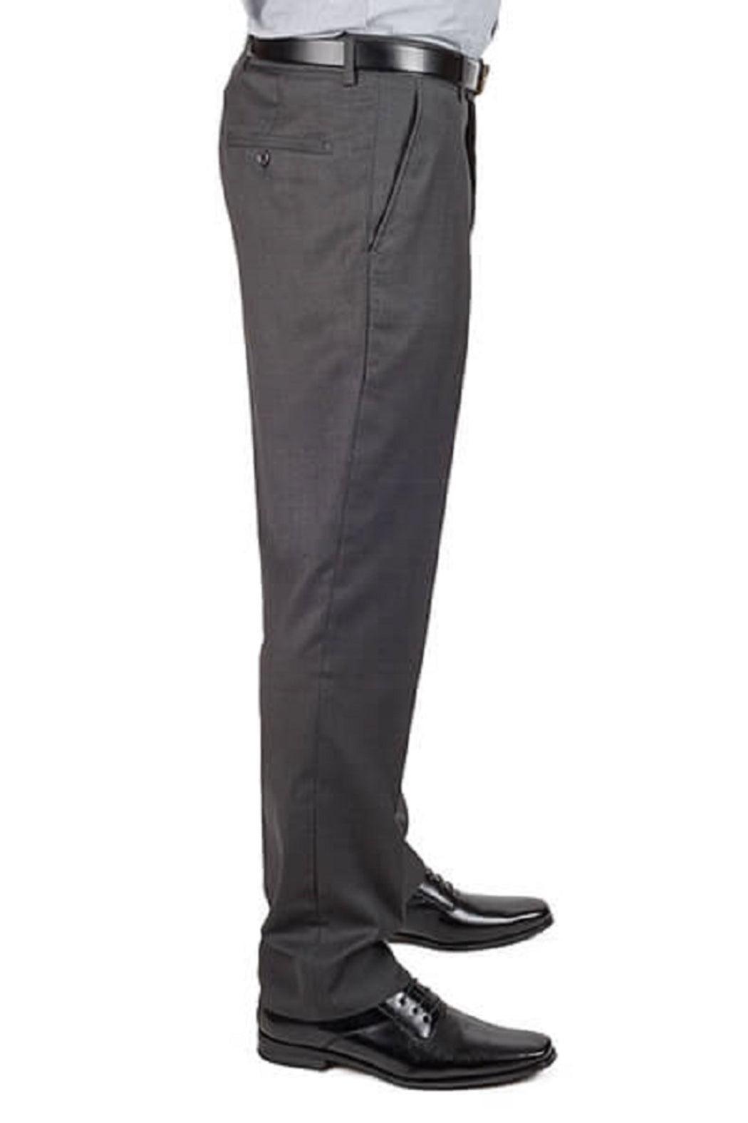 Gray Slim Fit Dress Pants Male Product Image