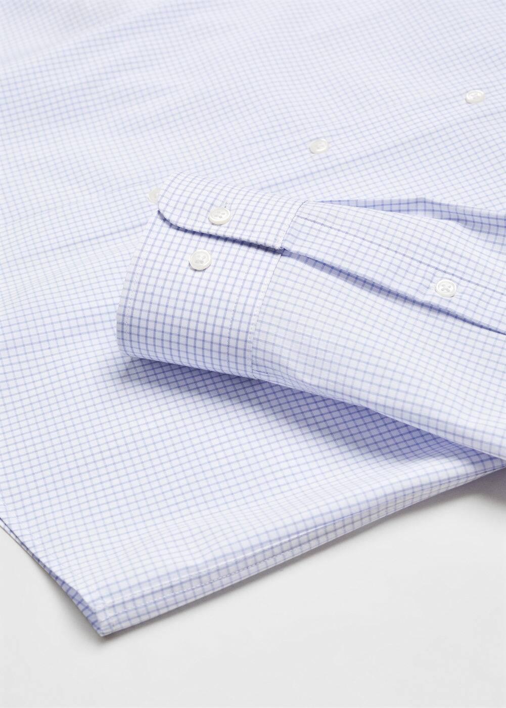 MANGO MAN - Micro-stretch fabric shirt sky blueMen Product Image