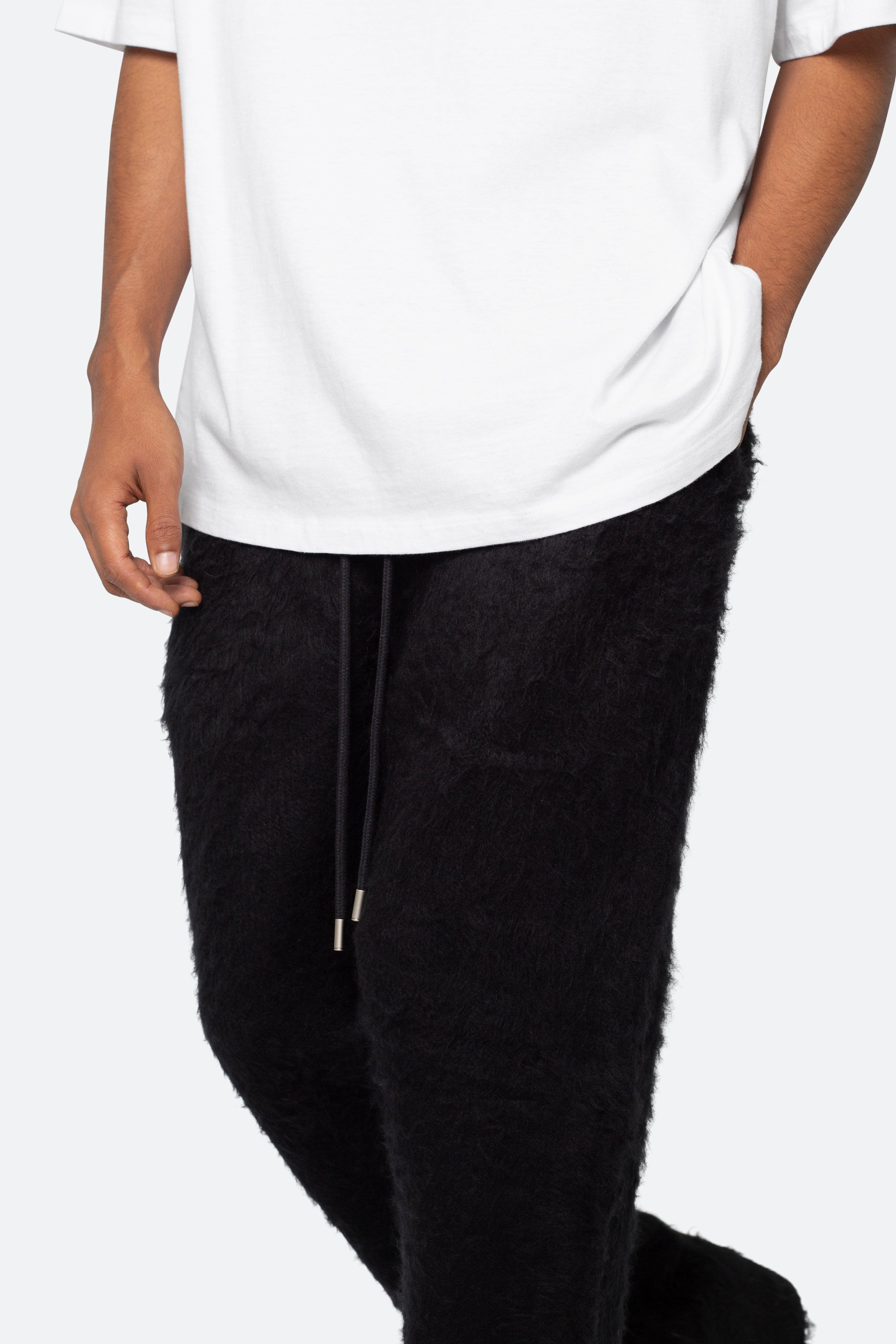 Fuzzy Sweatpants - Black Product Image