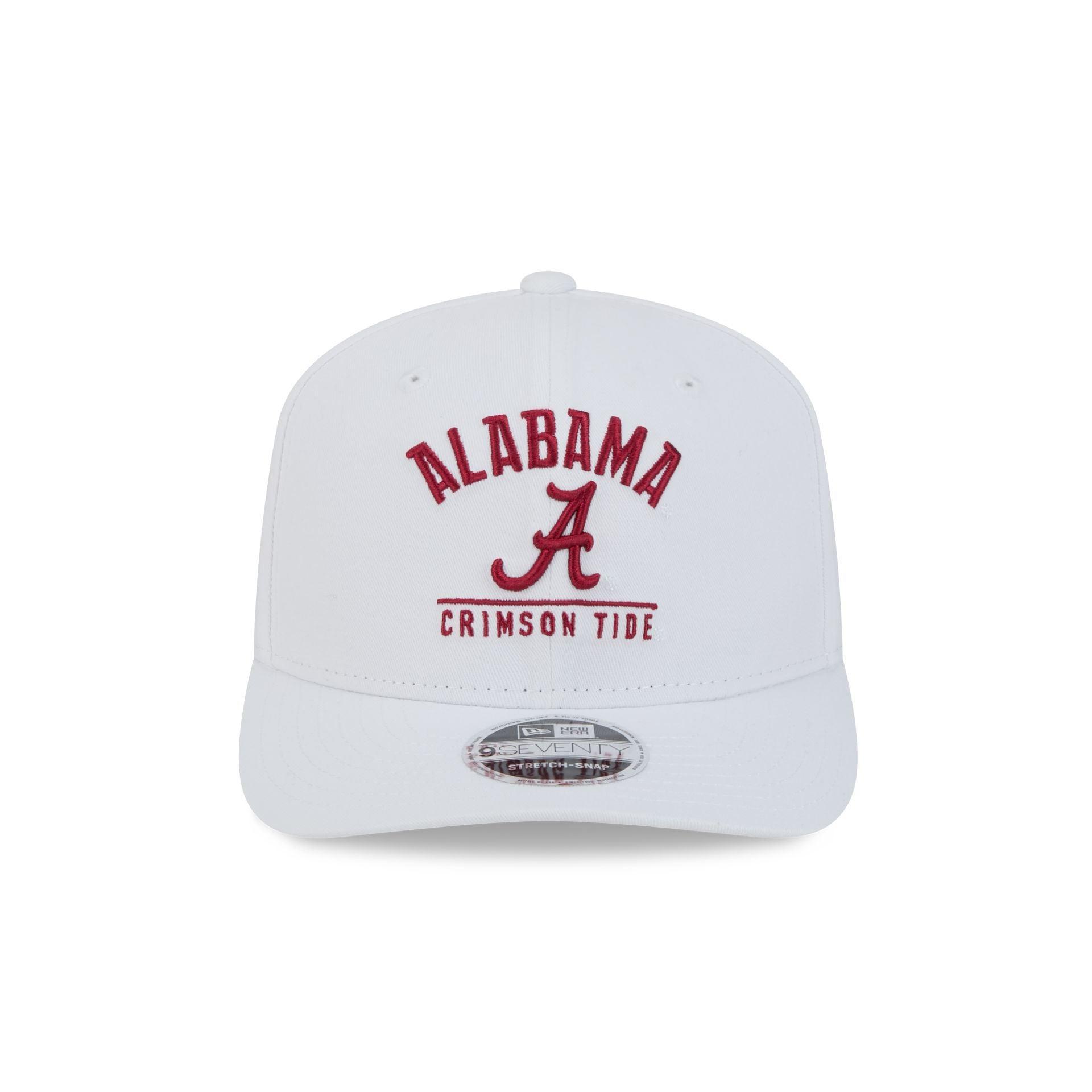 Alabama Crimson Tide Optic White 9SEVENTY Stretch-Snap Hat Male Product Image