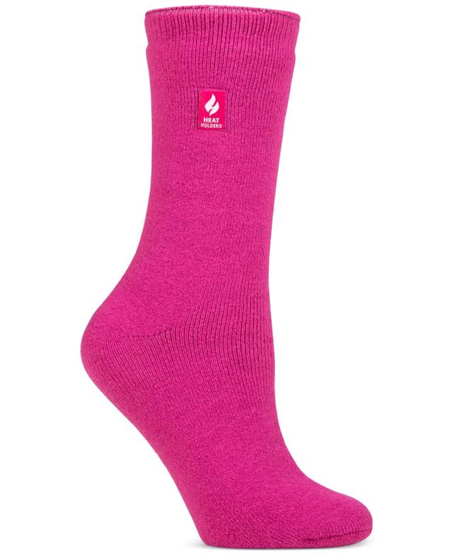 Heat Holders Womens Lite Dahlia Solid Crew Socks Product Image