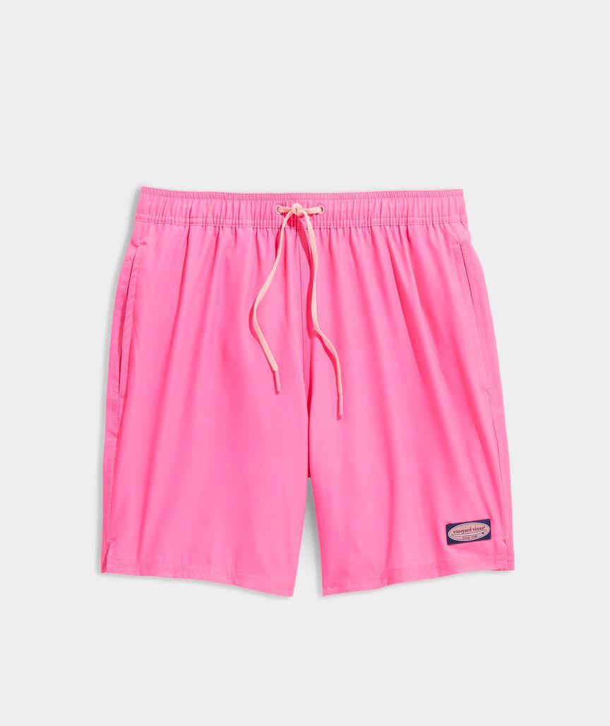 7 Inch Solid Chappy Swim Trunks Product Image