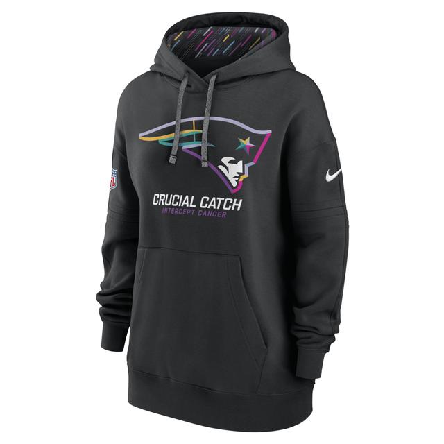 New England Patriots Crucial Catch Club Nike Womens NFL Pullover Hoodie Product Image