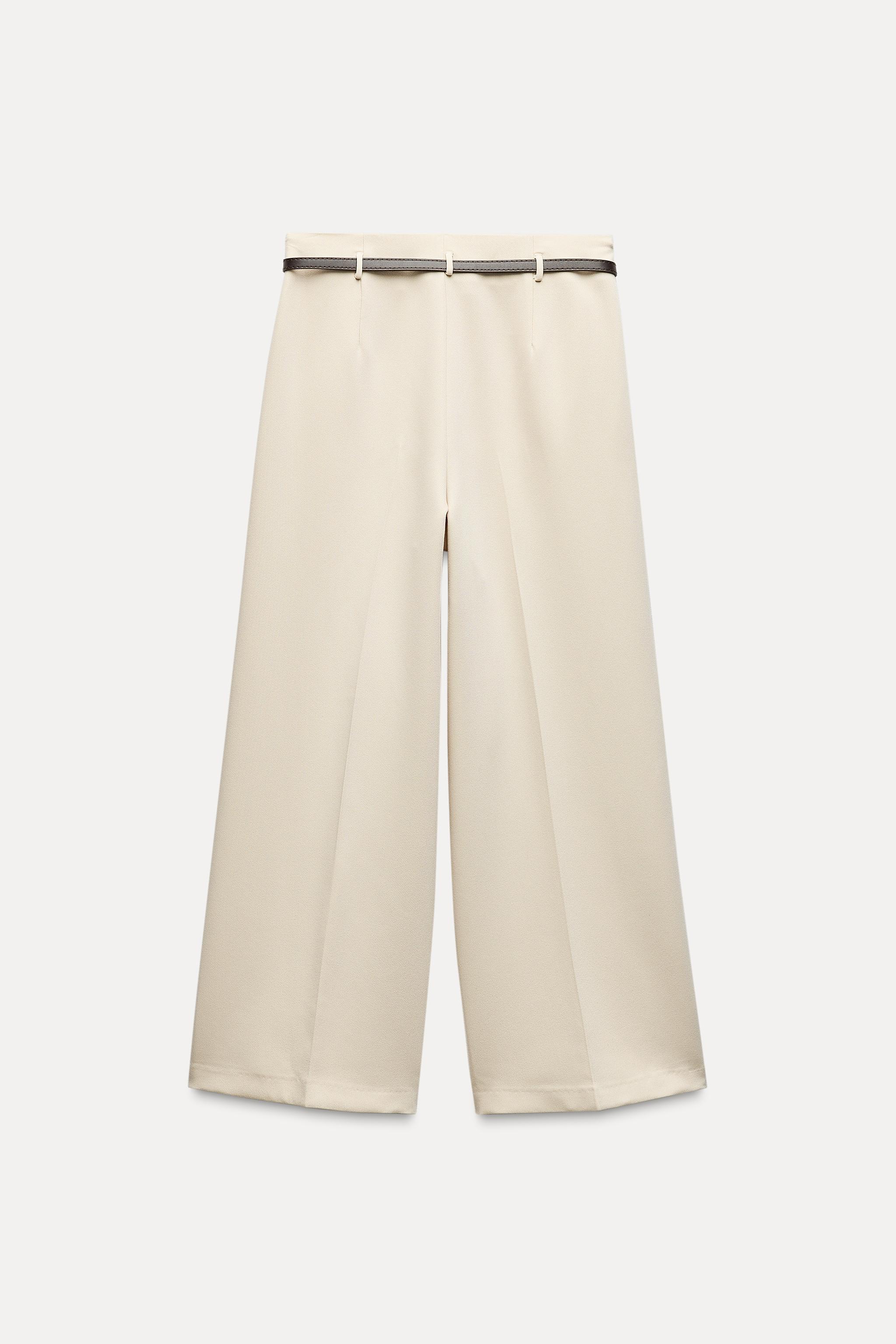 BELTED CULOTTE PANTS ZW COLLECTION Product Image