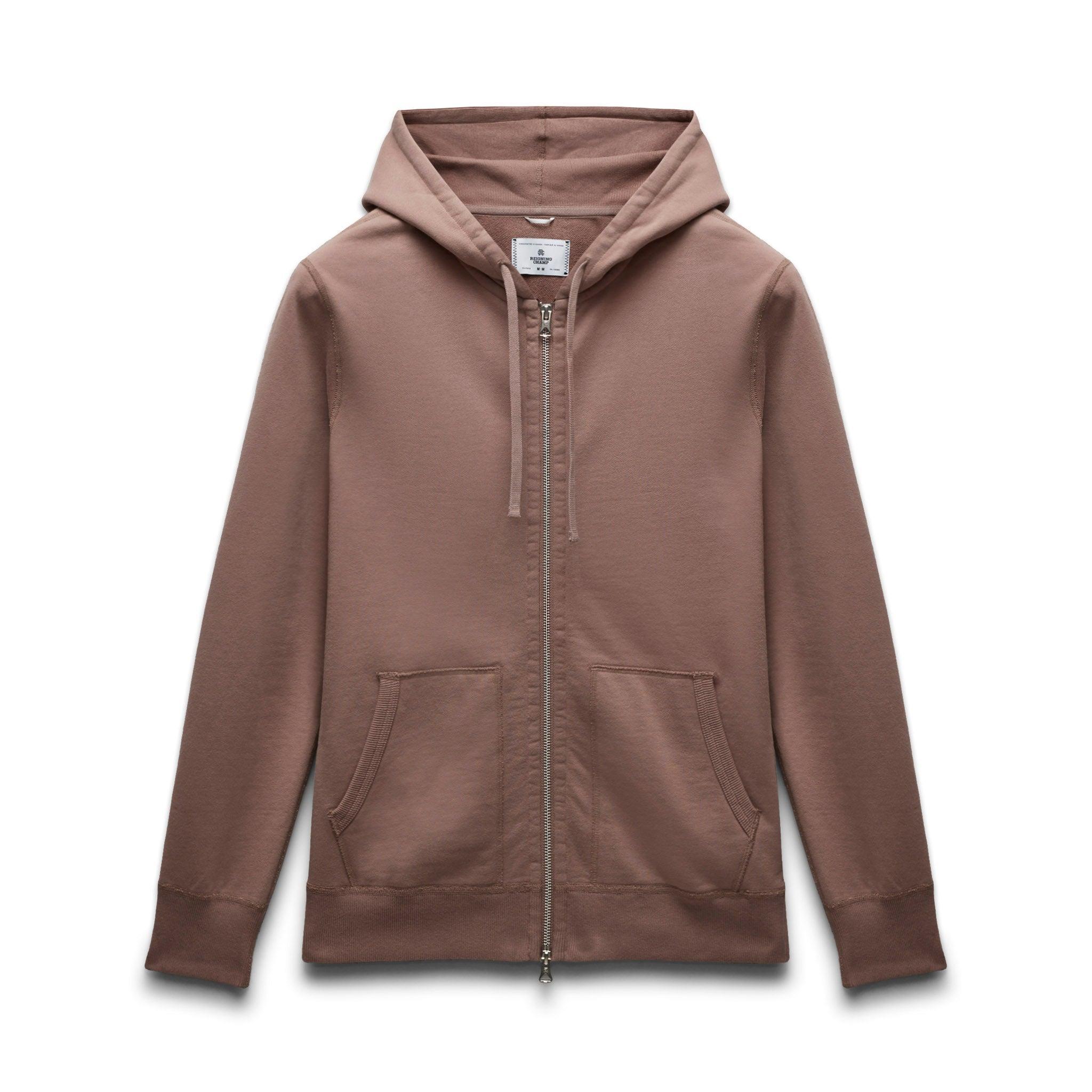 Midweight Terry Slim Zip Hoodie Male Product Image