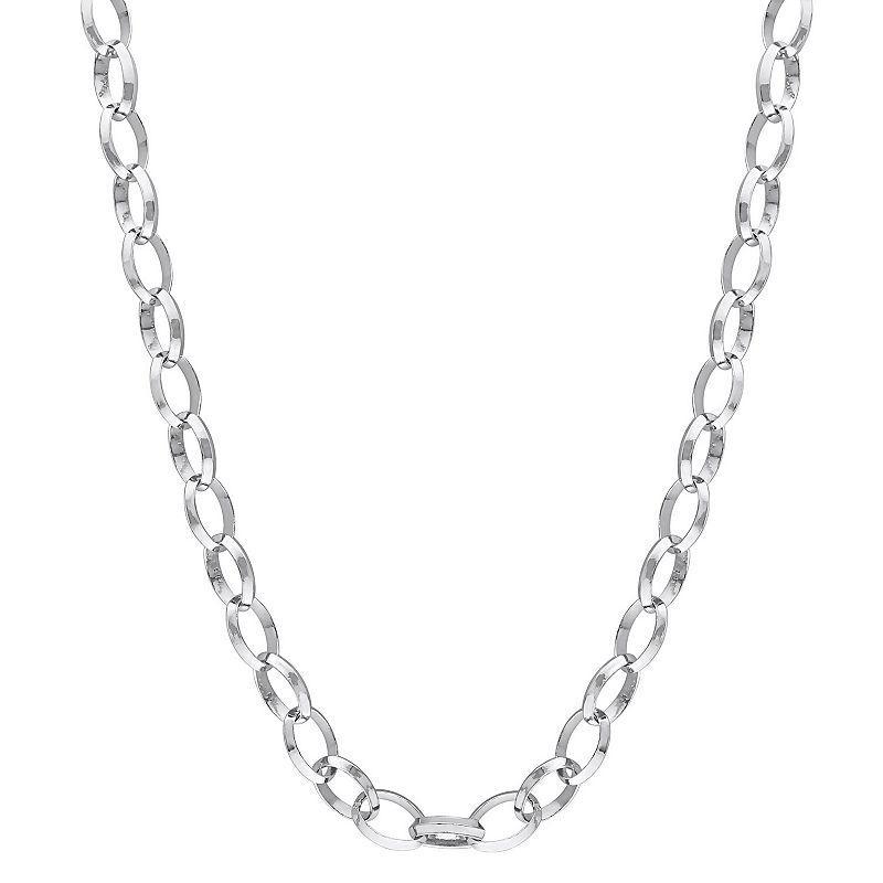 Stella Grace Sterling Silver 8 mm Rolo Chain Necklace, Womens Product Image