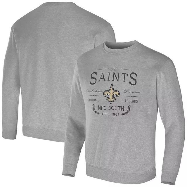 Mens NFL x Darius Rucker Collection by Fanatics Heather Gray New Orleans Saints Pullover Sweatshirt Product Image