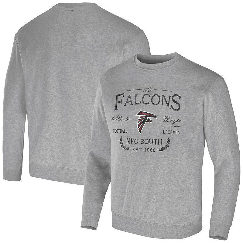 Mens NFL x Darius Rucker Collection by Fanatics Heather Gray Atlanta Falcons Pullover Sweatshirt Grey Product Image