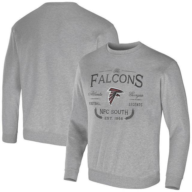 Mens NFL x Darius Rucker Collection by Fanatics Heather Gray Atlanta Falcons Pullover Sweatshirt Product Image