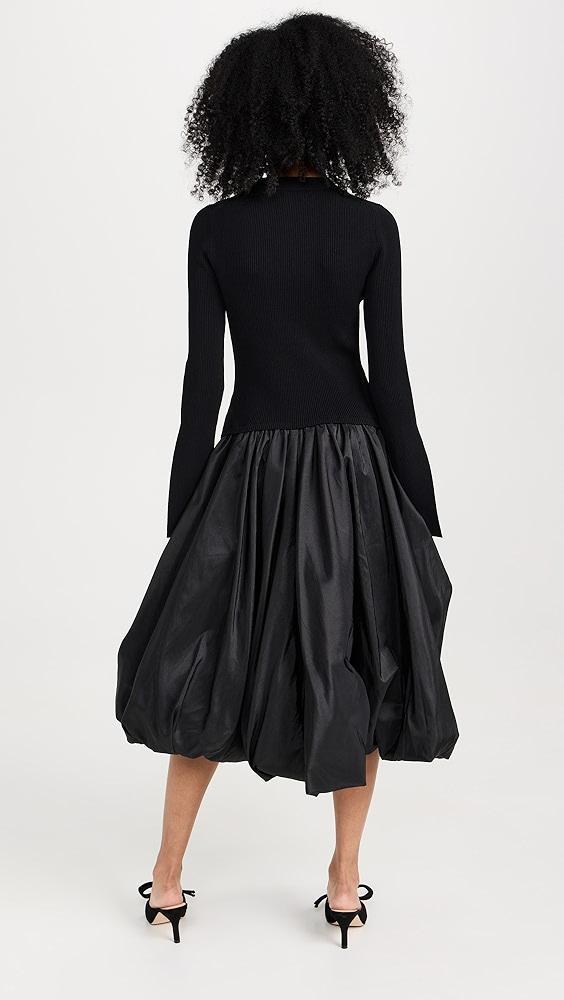 SIMKHAI Kenlie Mock Neck Midi Dress | Shopbop Product Image