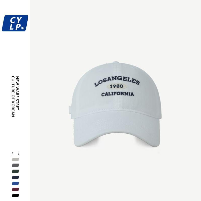 Lettering Embroidered Baseball Cap Product Image