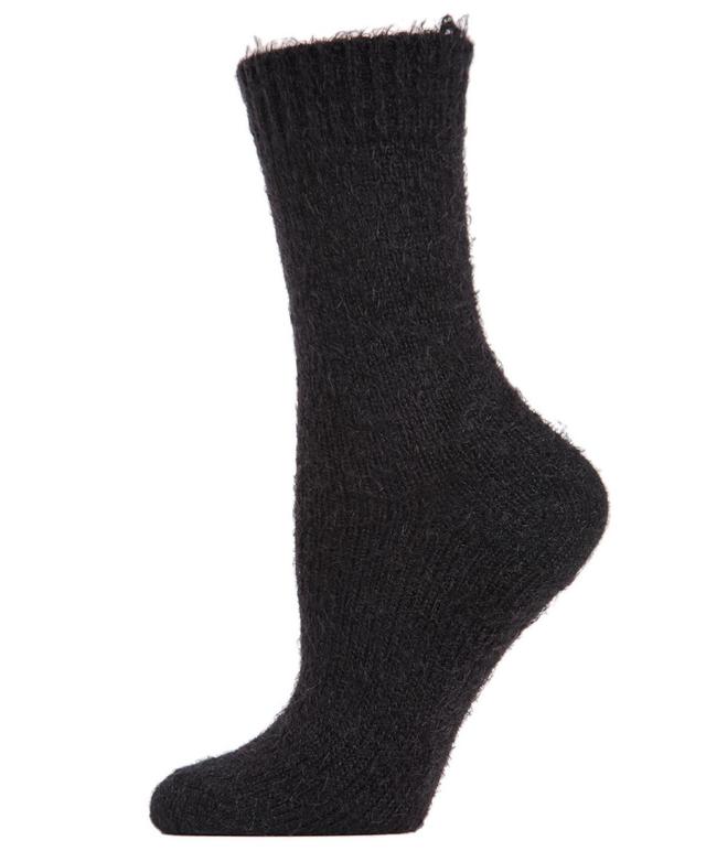 Warm Solid Plush Womens Crew Socks Product Image