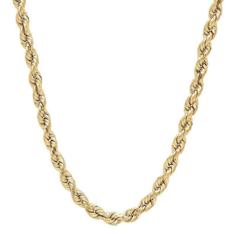 Everlasting Gold 14k Gold Rope Chain Necklace, Womens Product Image