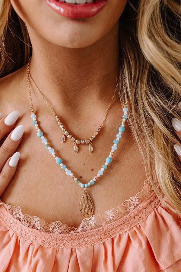 Cue The Coast Semi Precious Layered Necklace Product Image