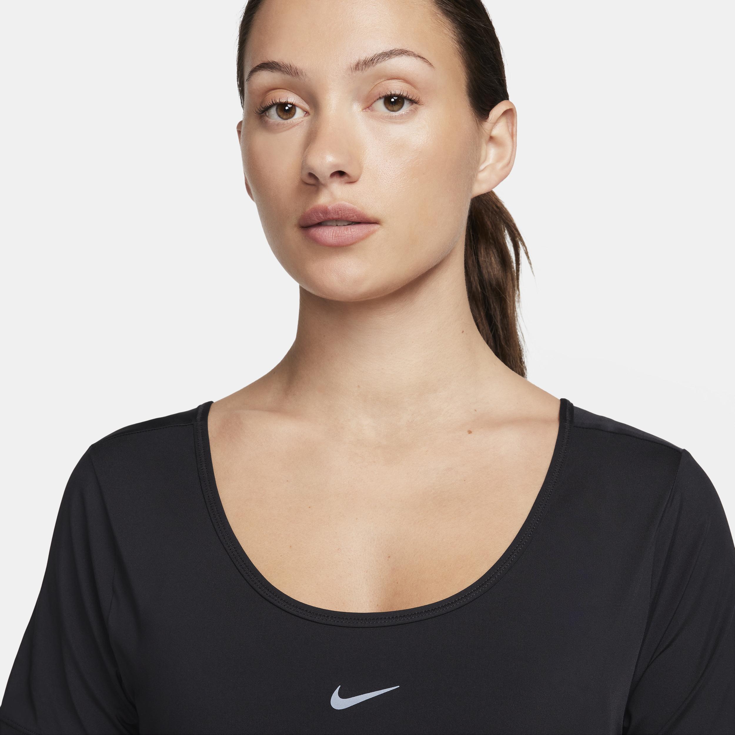 Nike Women's One Classic Dri-FIT Short-Sleeve Cropped Twist Top Product Image