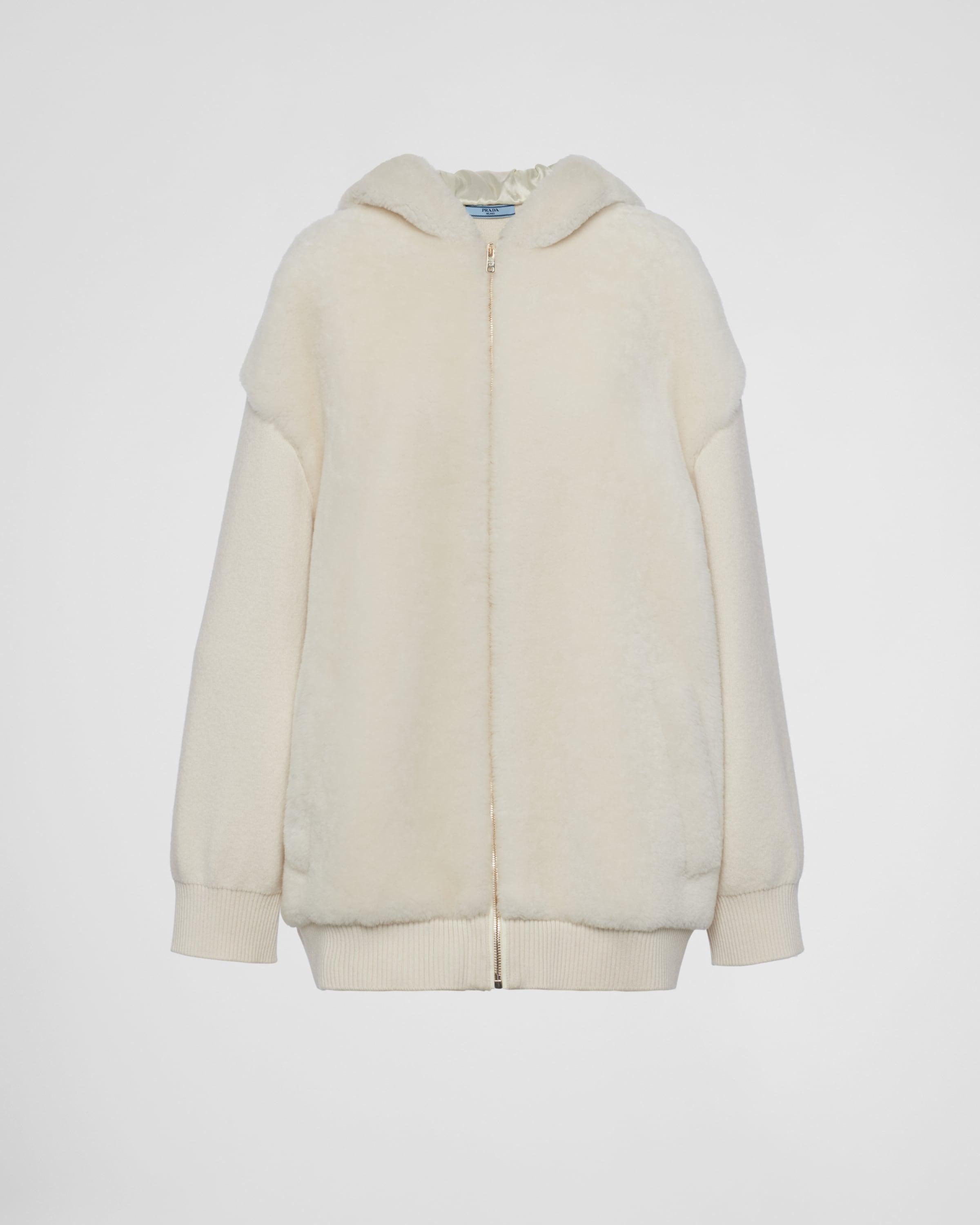 Cashmere hoodie cardigan Product Image