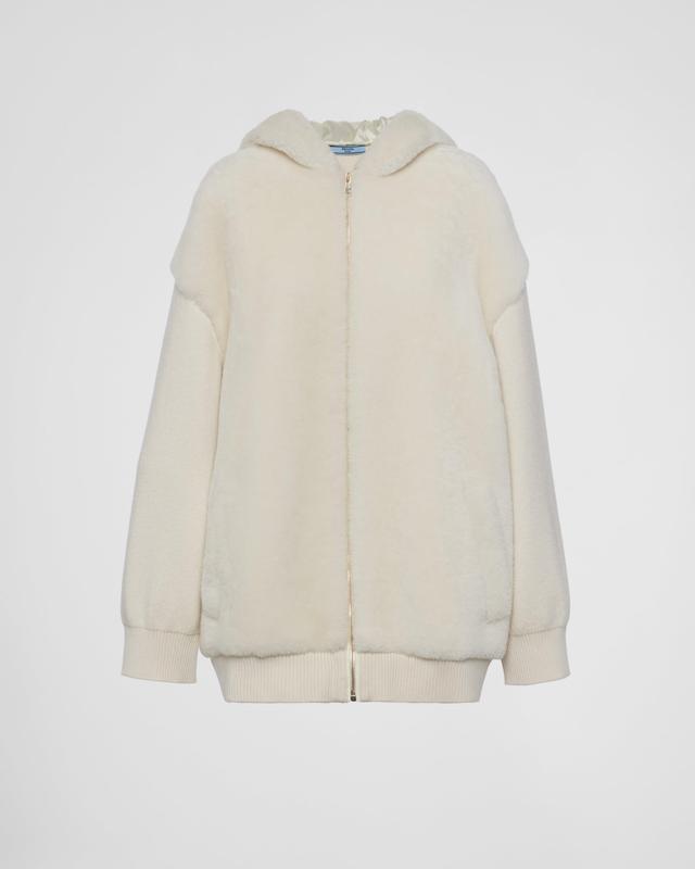 Cashmere hoodie cardigan Product Image