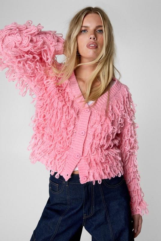 Loop Cropped Cardigan Product Image