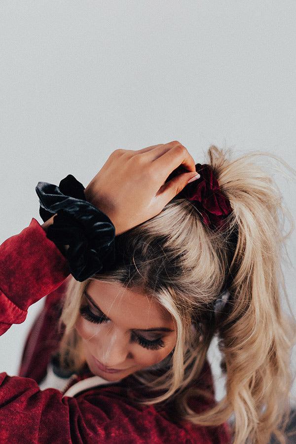 Cycle In Style Velvet Scrunchie Set Product Image