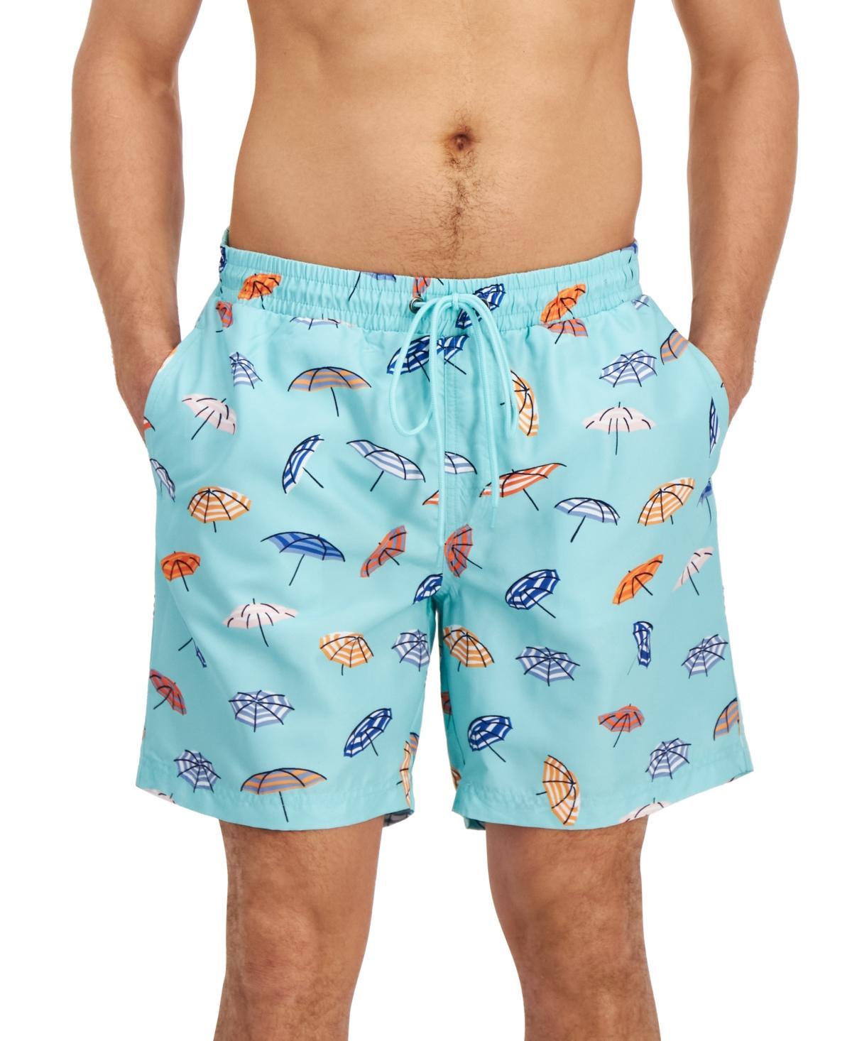 Club Room Mens Umbrella Rain Printed Quick-Dry 7 Swim Trunks, Created for Macys Product Image