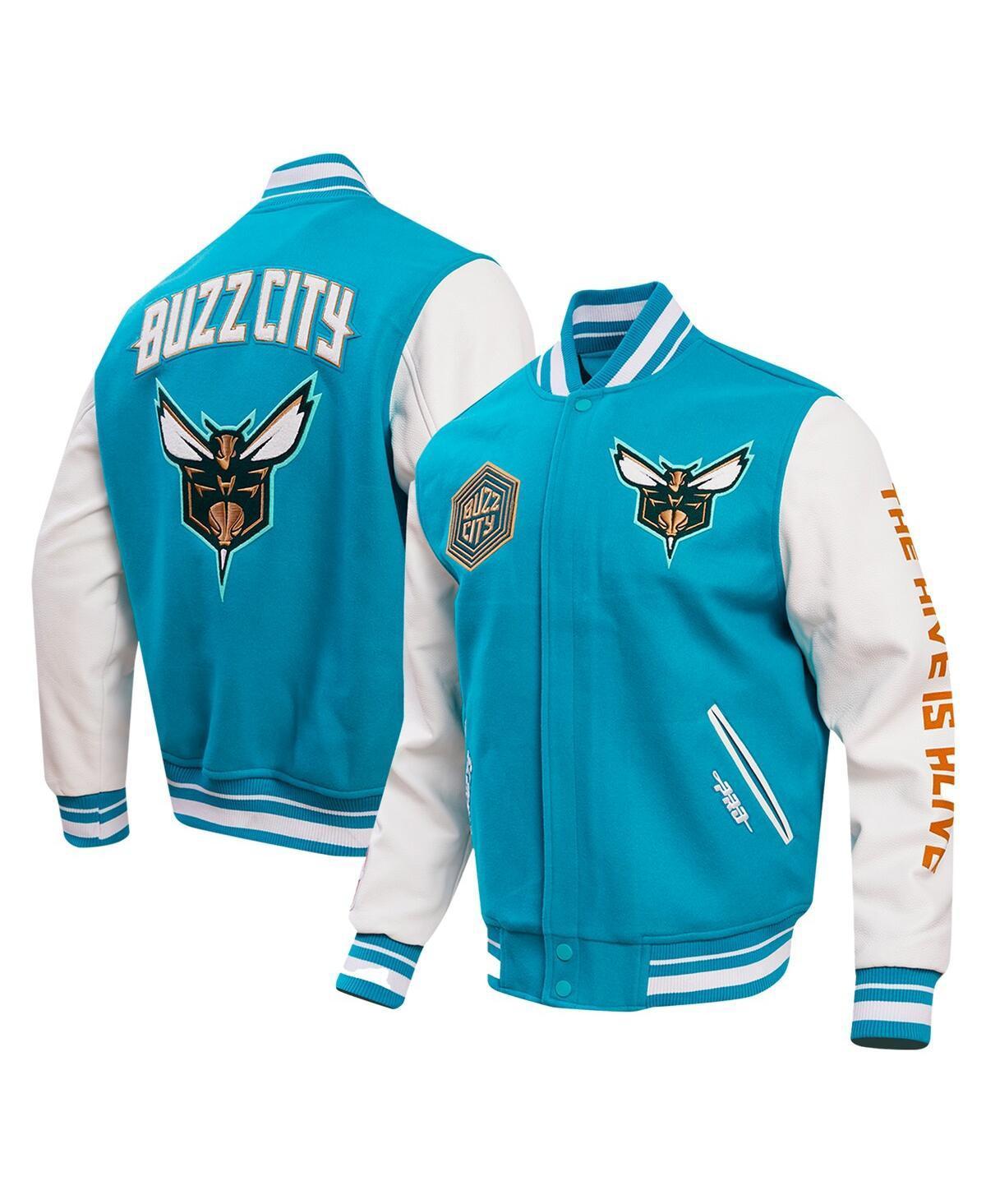 Mens Pro Standard Teal Charlotte Hornets 2023/24 City Edition Varsity Jacket Product Image