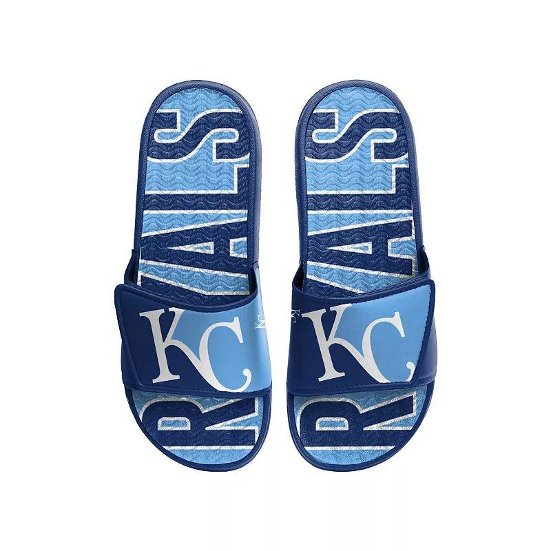 Mens FOCO Kansas City Royals Logo Gel Slide Sandals Product Image