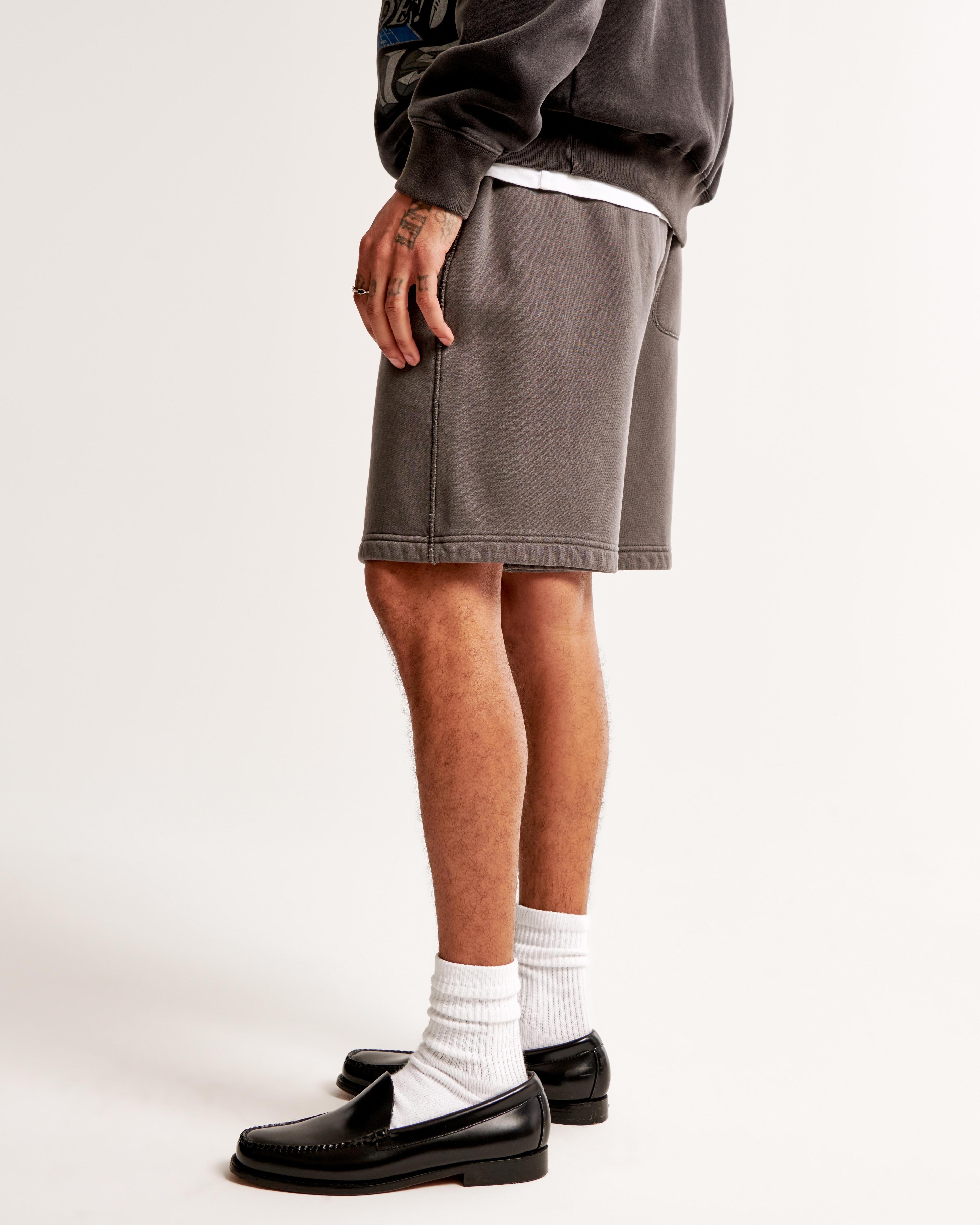 Relaxed Thrift-Inspired Fleece Short Product Image