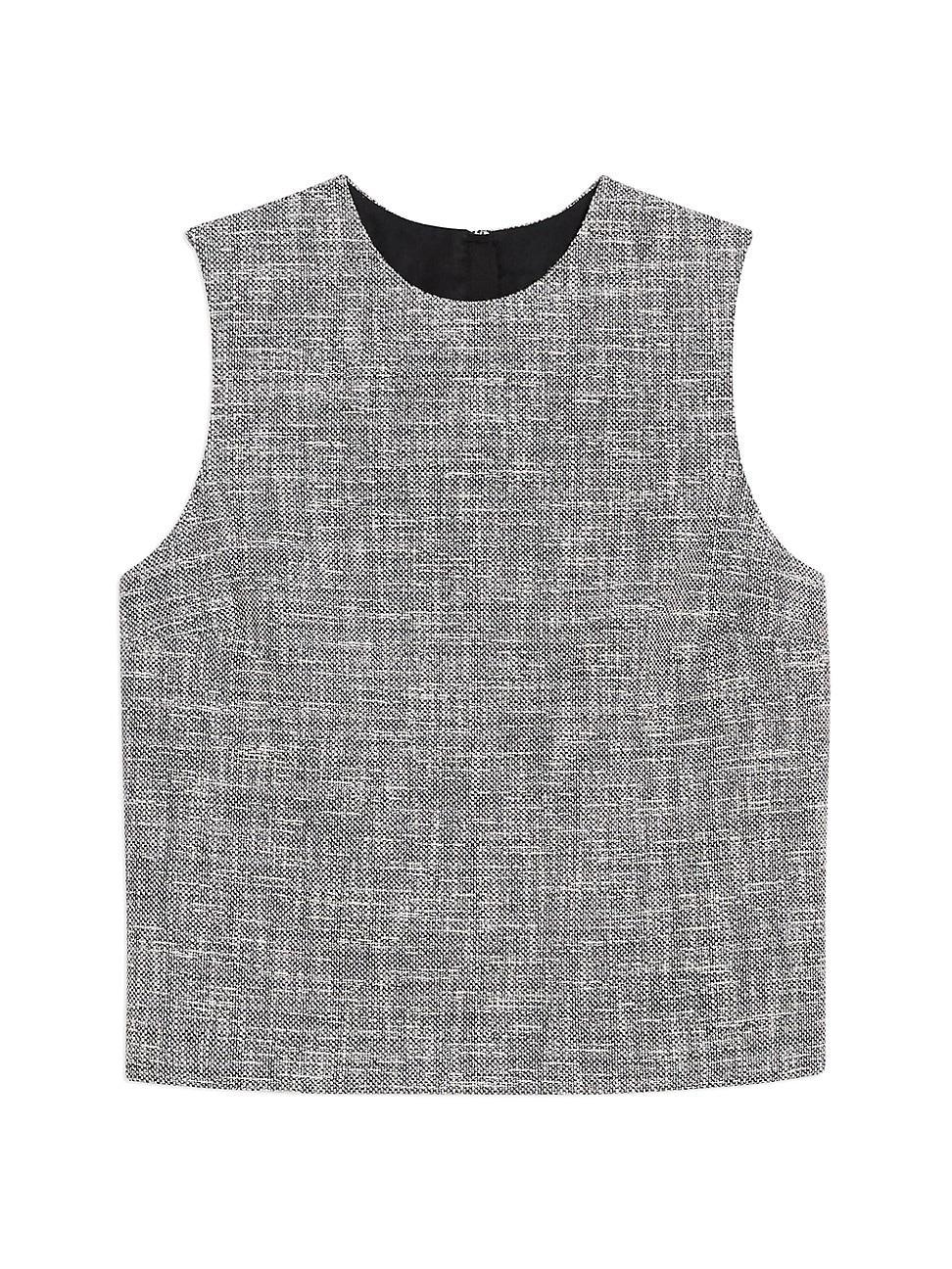 Theory Sleeveless Tweed Top Product Image