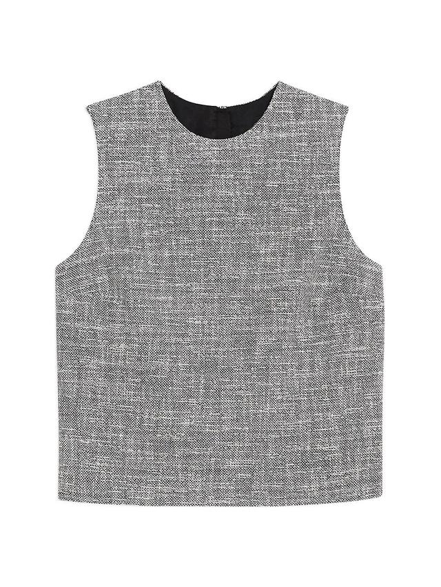 Womens Tweed Crop Top Product Image