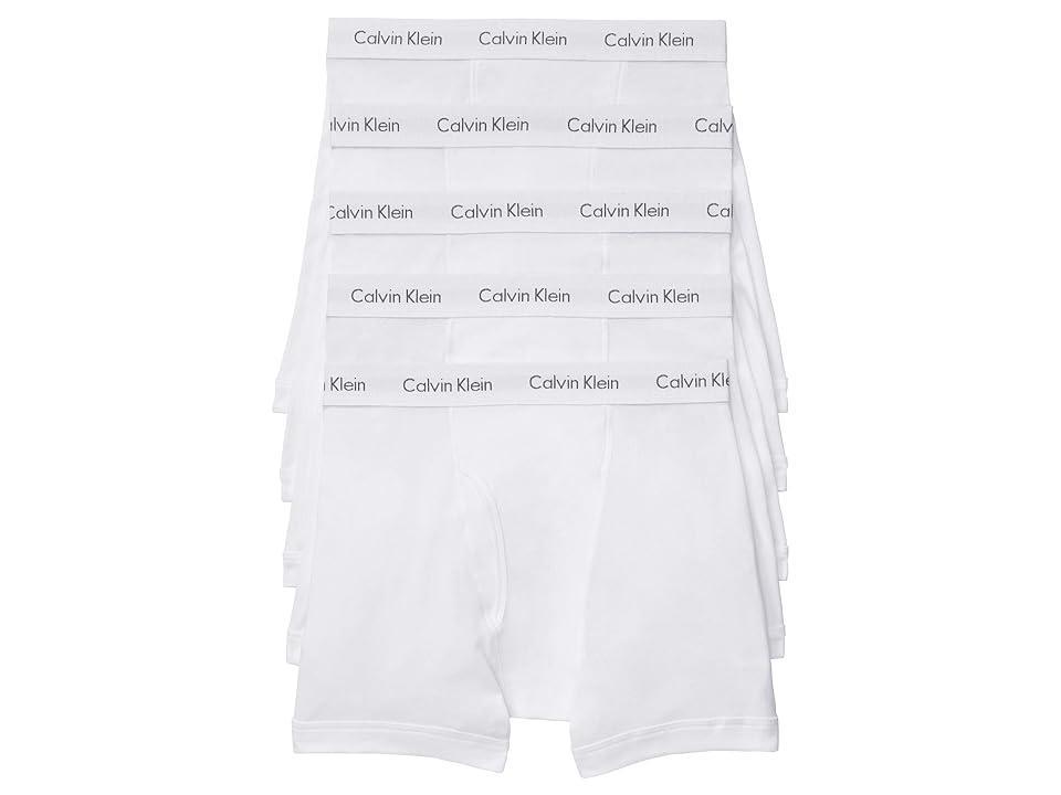 Calvin Klein Underwear Cotton Classics 5 pack Boxer Brief Heather Grey) Men's Underwear Product Image