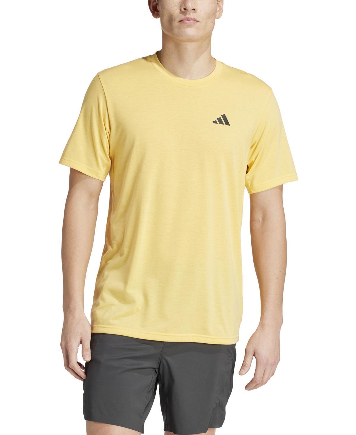 adidas Training Essentials Feel Ready Training Tee Black) Men's Clothing Product Image