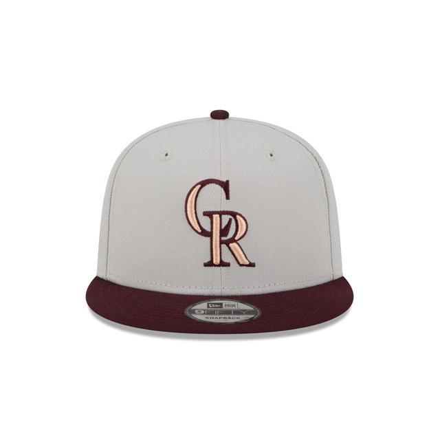 Colorado Rockies Mauve Visor 9FIFTY Snapback Hat Male Product Image