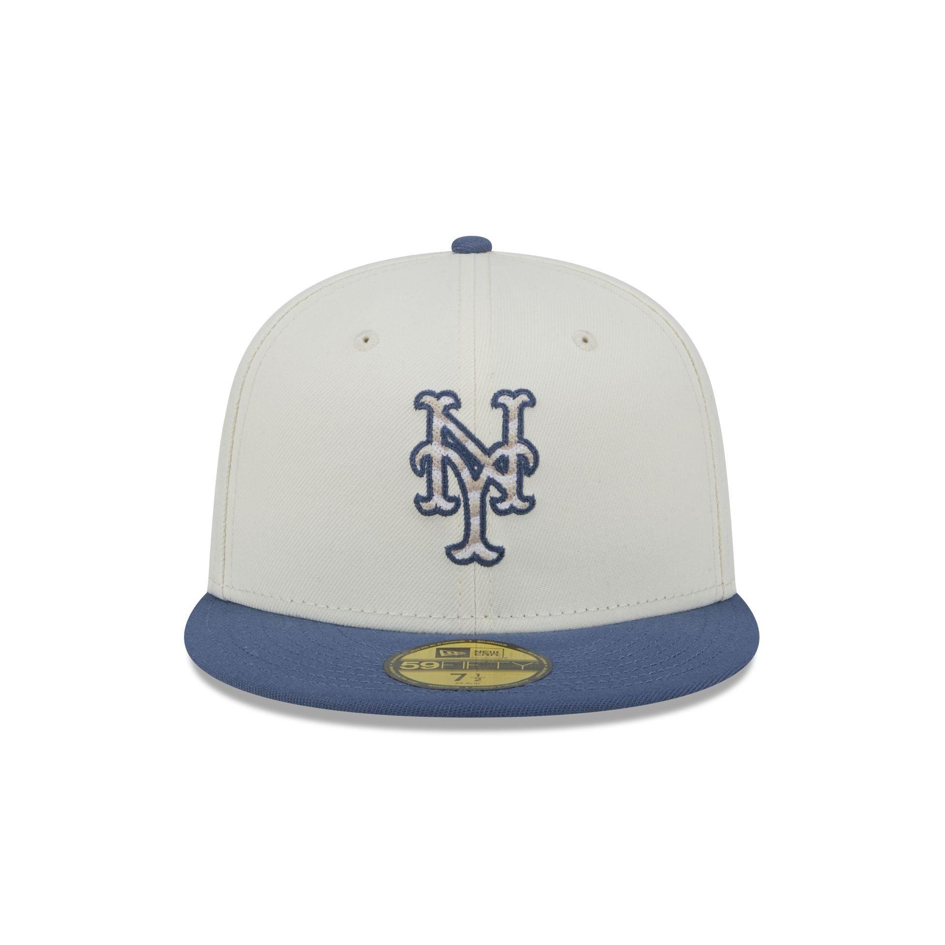 New York Mets Wavy Chainstitch 59FIFTY Fitted Hat Male Product Image