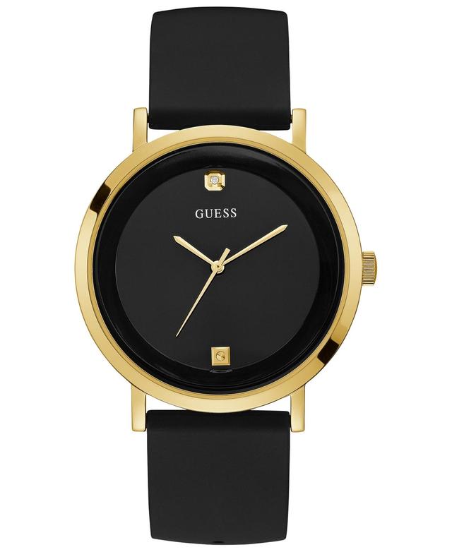 Guess Mens Supernova Polished Gold Tone Buckle Closure Watch Product Image