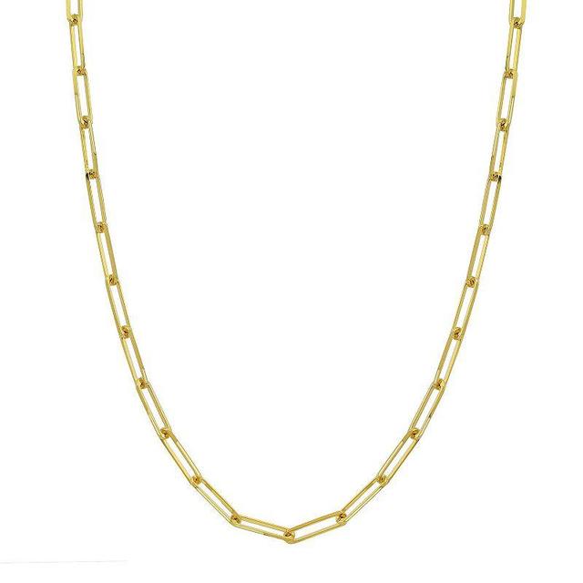 14k Gold Extra Long Link Chain Necklace, Womens Product Image