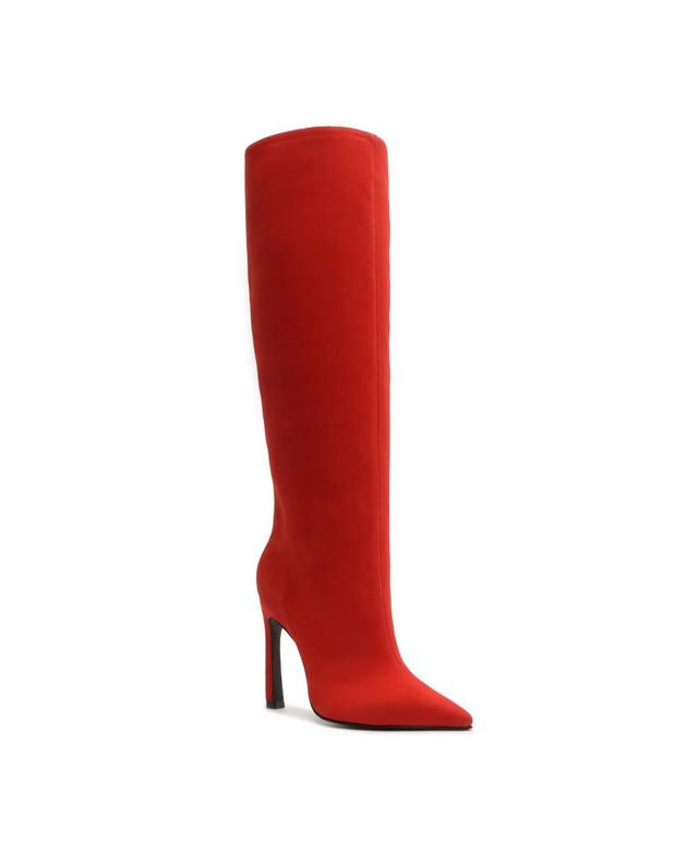 Schutz Womens Cate Curve Pointed Toe High Heel Boots Product Image