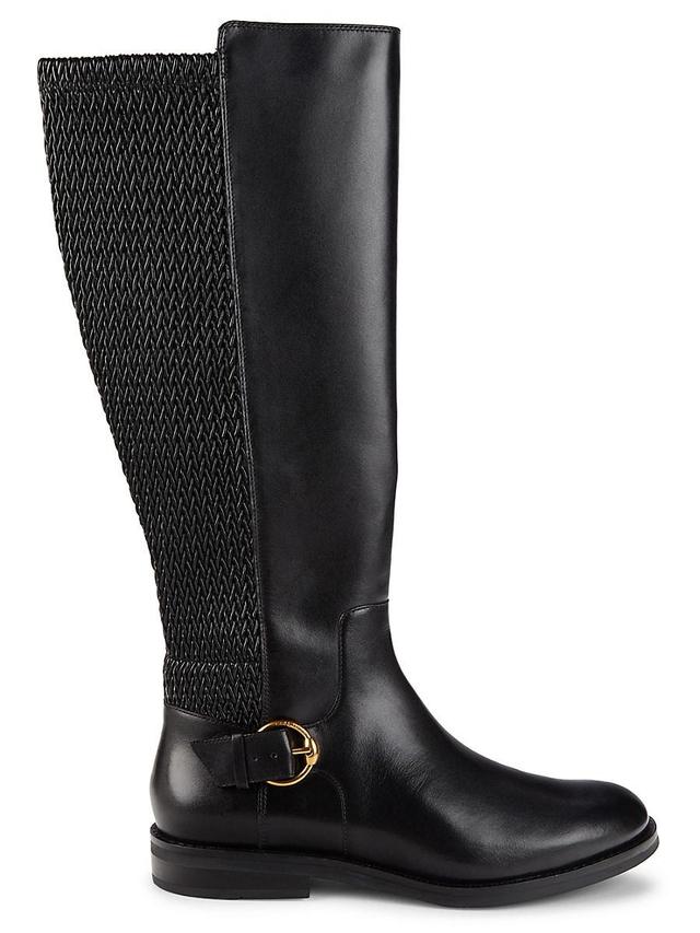 Cole Haan Clover Leather Stretch Tall Riding Boots Product Image