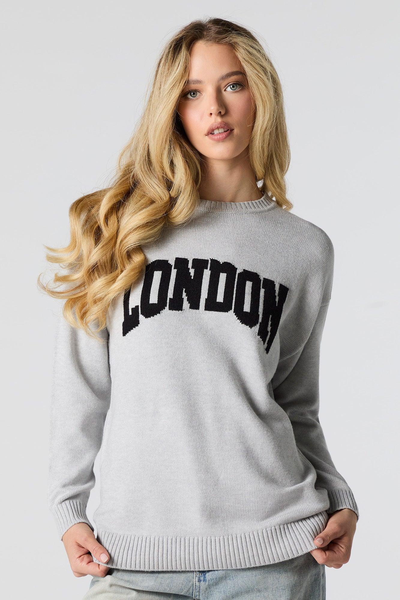 City Jacquard Knit Crewneck Sweater Female Product Image