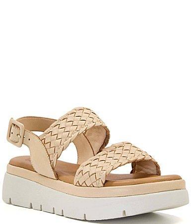 Dune London Lorris Woven Leather Platform Sandals Product Image