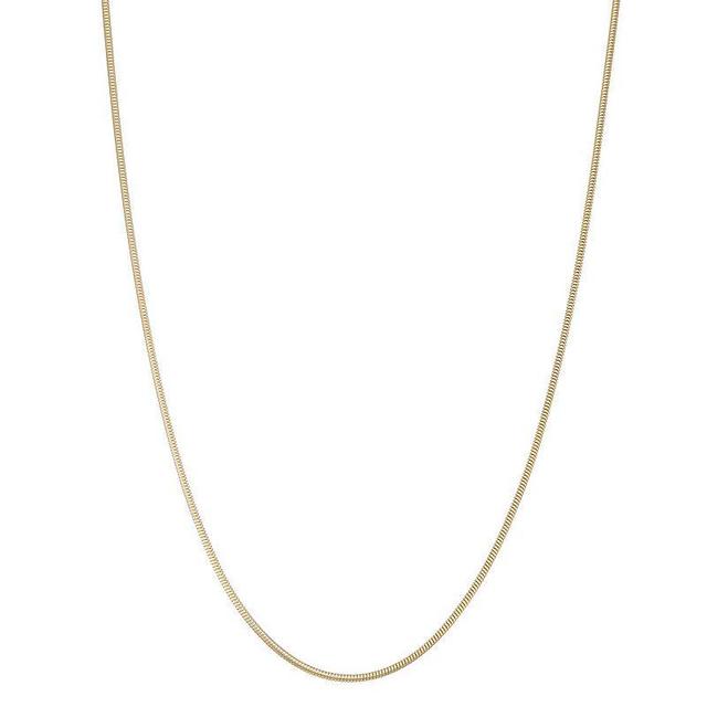 Giorgio di Vicenza Sterling Silver Snake Chain Necklace, Womens Gold Tone Product Image