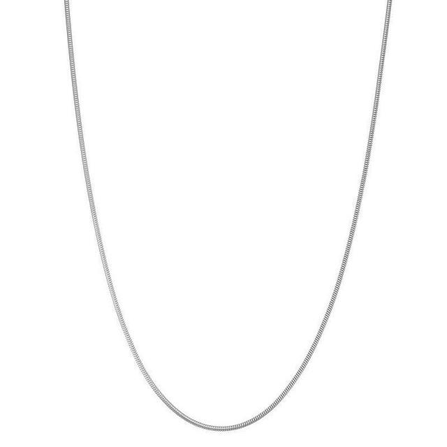 Giorgio di Vicenza Sterling Silver Snake Chain Necklace, Womens White Product Image