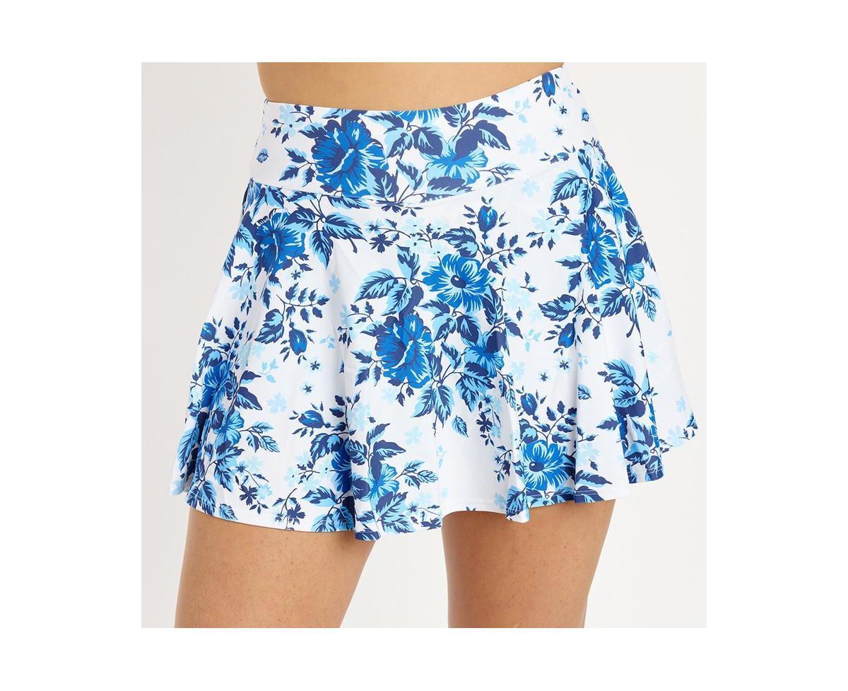 Calypsa Womens Flowy Swim Skort Product Image