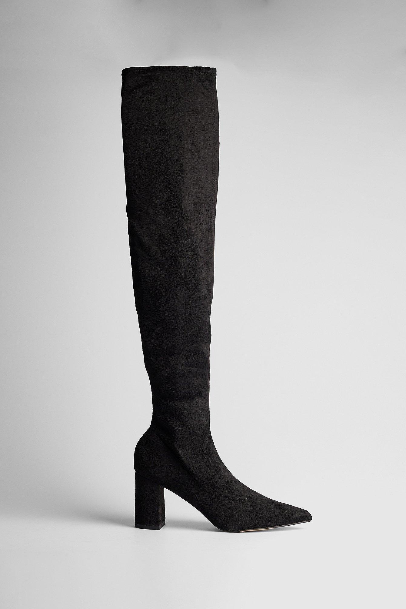 Faux Suede Overknee Boots product image