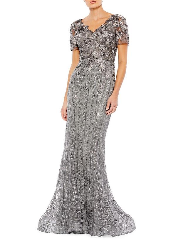 Mac Duggal Embellished Mermaid Gown Product Image