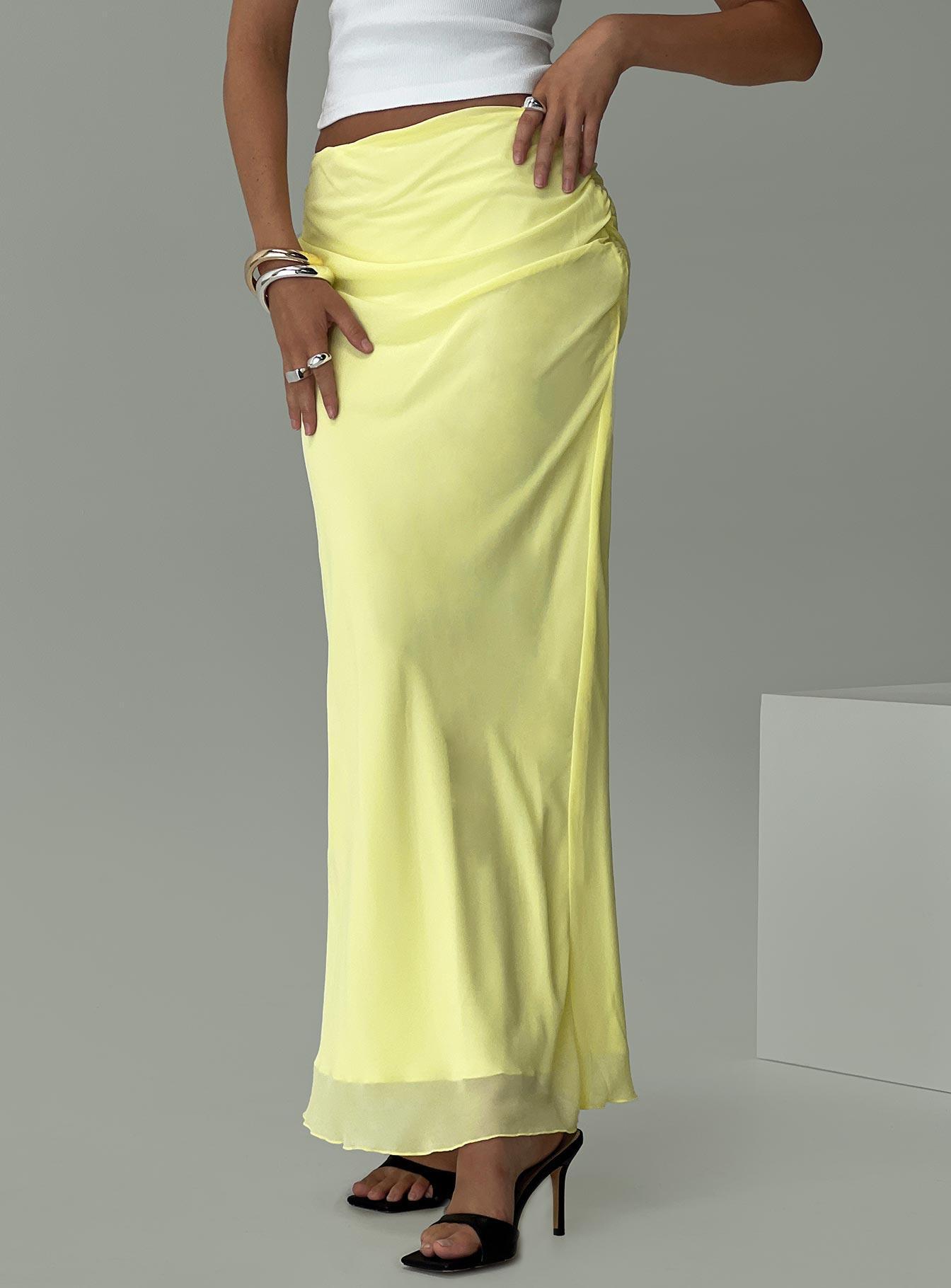 Herrera Maxi Skirt Yellow Product Image